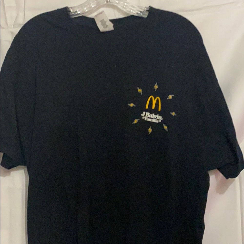 j. balvin mcdonald’s collaboration shirt